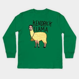 Kendrick Llama Kids Long Sleeve T-Shirt